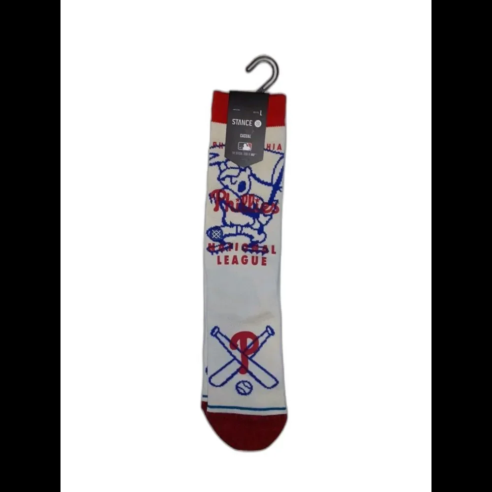 Stance MLB Philadelphia Phillies Hey Batter Socks Size L 9-13 NWT